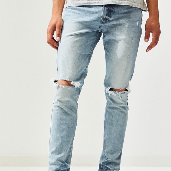 🔥PacSun Light Destroy Skinny Jeans NWT - Picture 5 of 9